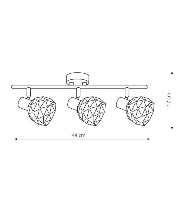 Light Prestige griestu lampa Reus cena un informācija | Griestu lampas | 220.lv