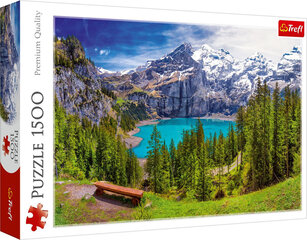 Пазл озеро Ошинен, Альпы Швейцария 1500 12477 цена и информация | Пазлы | 220.lv