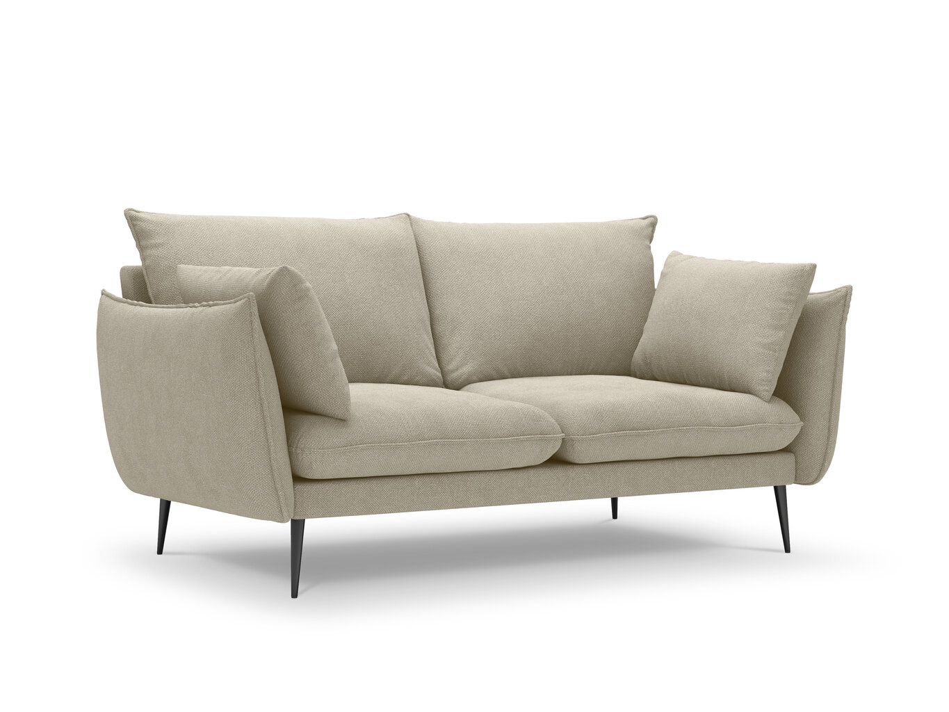 Divvietīgs dīvāns Milo Casa Elio, smilškrāsas cena un informācija | Dīvāni | 220.lv
