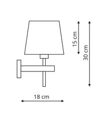 Light Prestige sienas lampa Tivoli цена и информация | Настенные светильники | 220.lv