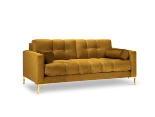 Trīsvietīgs dīvāns Cosmopolitan Design Bali, dzeltens/zelta krāsas cena un informācija | Dīvāni | 220.lv