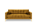 Trīsvietīgs dīvāns Cosmopolitan Design Bali, dzeltens/zelta krāsas