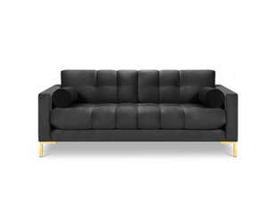 Трехместный диван Cosmopolitan Design Bali, темно-серый/золотой цена и информация | Диваны | 220.lv