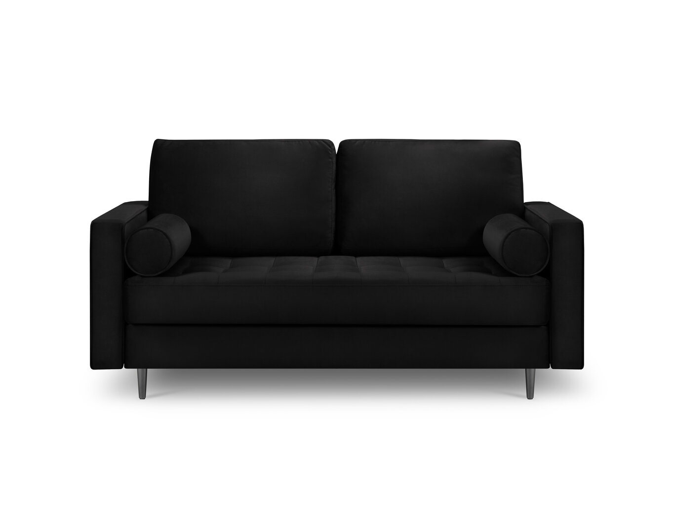 Divvietīgs dīvāns Milo Casa Santo, melns cena un informācija | Dīvāni | 220.lv