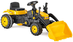 Педальный трактор Pilsan с погрузчиком, желтый цена и информация | Конструктор автомобилей игрушки для мальчиков | 220.lv