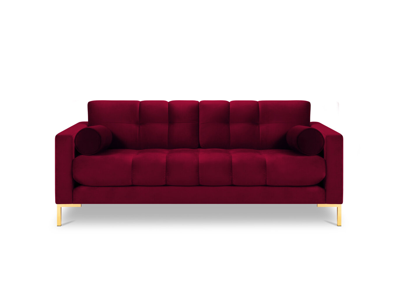 Divvietīgs dīvāns Cosmopolitan Design Bali, sarkans/zelta krāsas cena un informācija | Dīvāni | 220.lv
