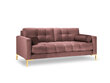 Divvietīgs dīvāns Cosmopolitan Design Bali, rozā/zelta krāsas cena un informācija | Dīvāni | 220.lv