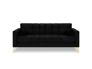 Divvietīgs dīvāns Cosmopolitan Design Bali, melns/zeltainas krāsas cena un informācija | Dīvāni | 220.lv