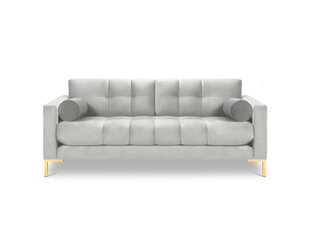 Трехместный диван Cosmopolitan Design Bali, светло-серый/золотой цена и информация | Диваны | 220.lv