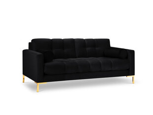 Trīsvietīgs dīvāns Cosmopolitan Design Bali, melns/zelta krāsas cena un informācija | Dīvāni | 220.lv