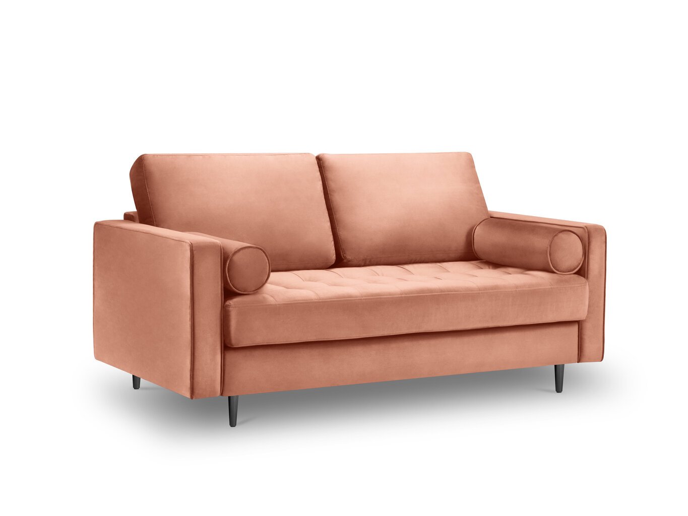 Divvietīgs dīvāns Milo Casa Santo, rozā цена и информация | Dīvāni | 220.lv
