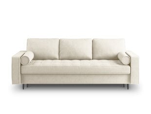 Трехместный диван Milo Casa Santo 1, светло-бежевый цена и информация | Диваны | 220.lv