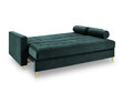 Dīvāns Milo Casa Santo, zaļš/zeltainas krāsas cena un informācija | Dīvāni | 220.lv