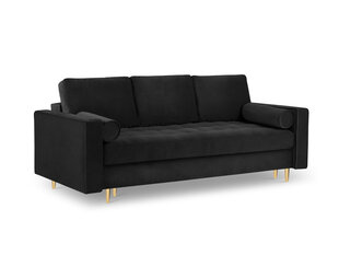 Dīvāns Milo Casa Santo, melns/zeltainas krāsas cena un informācija | Dīvāni | 220.lv
