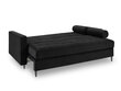 Dīvāns Milo Casa Santo, melns cena un informācija | Dīvāni | 220.lv