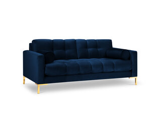 Trīsvietīgs dīvāns Cosmopolitan Design Bali, zils/zelta krāsas cena un informācija | Dīvāni | 220.lv