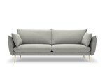 Četrvietīgs dīvāns Milo Casa Elio, pelēks/zeltainas krāsas