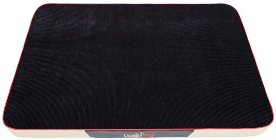 Hobbydog matracis mājdzīvniekiem Premium Velvet Black/Beige, XL, 120x80 cm цена и информация | Suņu gultas, spilveni, būdas | 220.lv
