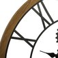 Sienas pulkstenis metāla/koka Vintage, 70 cm цена и информация | Oriģināli pulksteņi | 220.lv