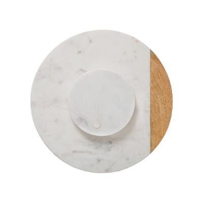 Rotējoša paplāte Mango Marble White 30 cm cena un informācija | Trauki, šķīvji, pusdienu servīzes | 220.lv