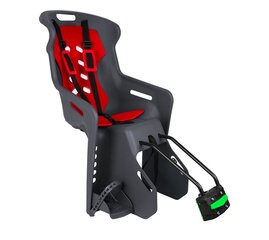 Bērnu velosēdeklis NFUN REAR BIKE SEAT BRIOSO FRAME GRAPHITE-RED NFCSS117 цена и информация | Велокресла | 220.lv