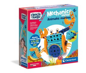 Конструктор морские животные Mechanics Junior Clementoni, 55372, 130 шт. цена и информация | Kонструкторы | 220.lv