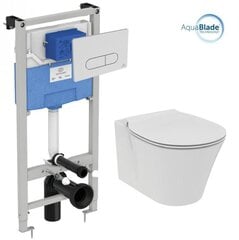 Комплект рамы для унитаза Ideal Standard ProSys, с WC Connect Air Aquablade и крышкой с мягким закрытием цена и информация | Унитазы | 220.lv