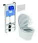 WC rāmja komplekts Ideal Standard ProSys, ar WC Connect Air Aquablade un soft close vāku cena un informācija | Tualetes podi | 220.lv
