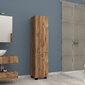 Grīdas vannas istabas skapītis Kalune Design 835, tumši brūns cena un informācija | Vannas istabas skapīši | 220.lv