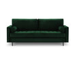 Trīsvietīgs dīvāns Milo Casa Santo, tumši zaļš цена и информация | Dīvāni | 220.lv