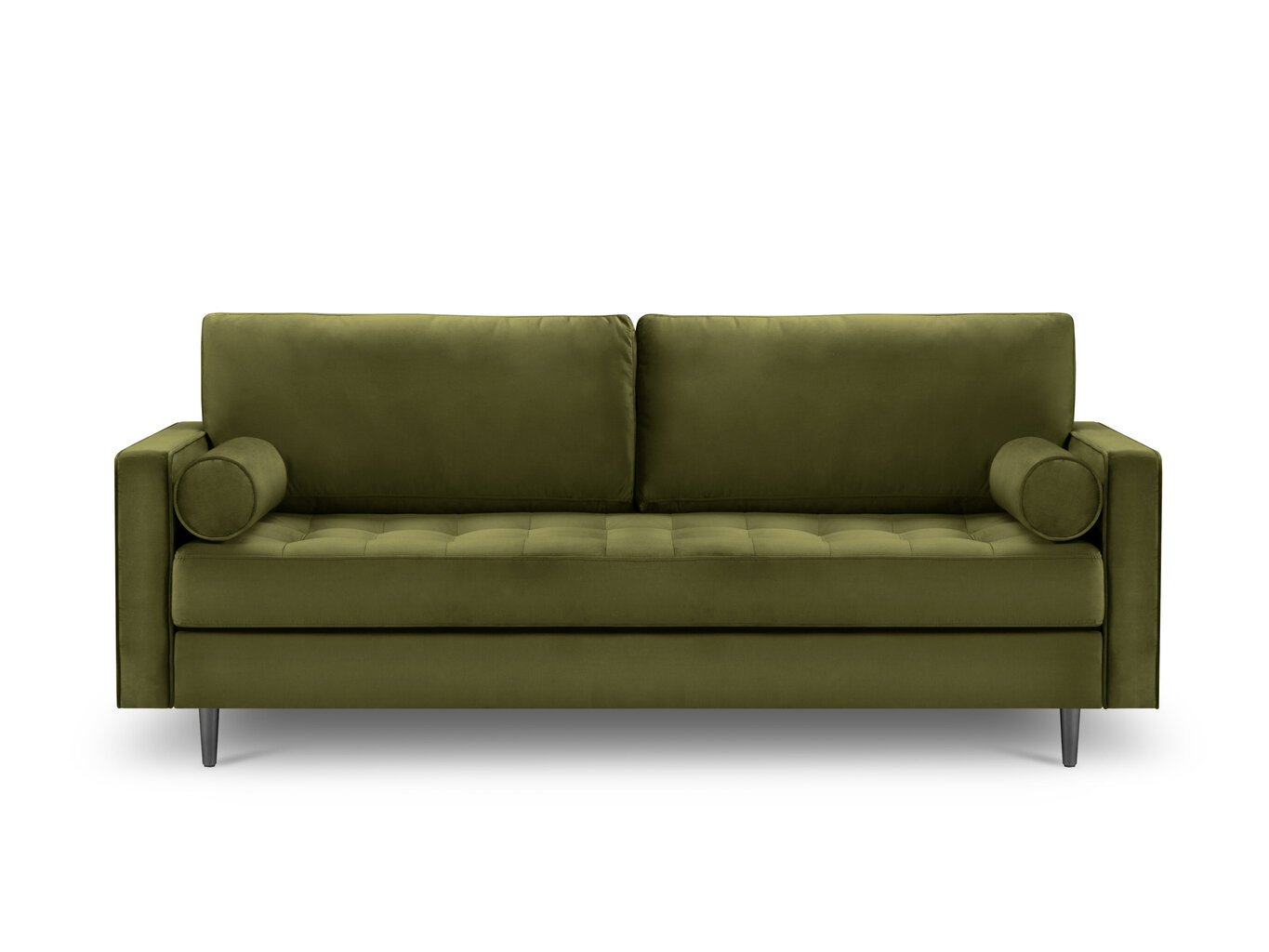 Trīsvietīgs dīvāns Milo Casa Santo, zaļš cena un informācija | Dīvāni | 220.lv