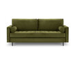 Trīsvietīgs dīvāns Milo Casa Santo, zaļš cena un informācija | Dīvāni | 220.lv