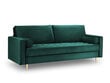 Trīsvietīgs dīvāns Milo Casa Santo, gaiši zaļš/zeltainas krāsas cena un informācija | Dīvāni | 220.lv