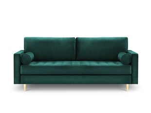 Трехместный диван Milo Casa Santo, светло-зеленый/золотистый цена и информация | Диваны | 220.lv