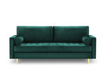 Trīsvietīgs dīvāns Milo Casa Santo, gaiši zaļš/zeltainas krāsas