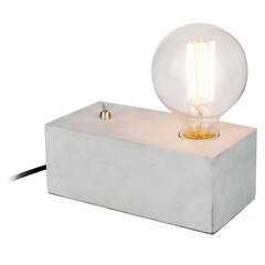 No betona izgatavota galda lampa Cube 19 cm cena un informācija | Galda lampas | 220.lv