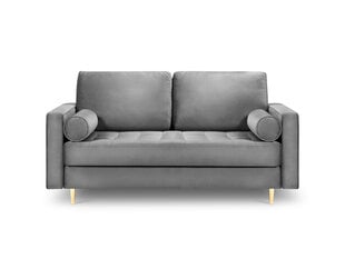 Двухместный диван Milo Casa Santo, светло-серый/золотистый цена и информация | Диваны | 220.lv