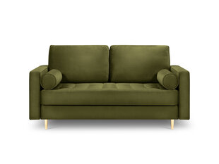 Двухместный диван Milo Casa Santo, зеленый/золотой цена и информация | Диваны | 220.lv