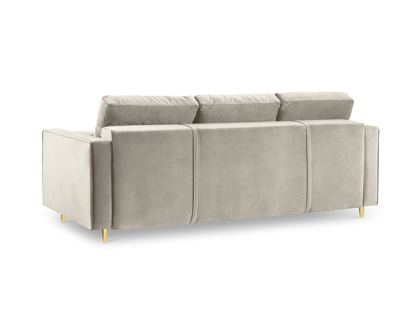 Dīvāns Milo Casa Santo, smilškrāsas/zeltainas krāsas cena un informācija | Dīvāni | 220.lv