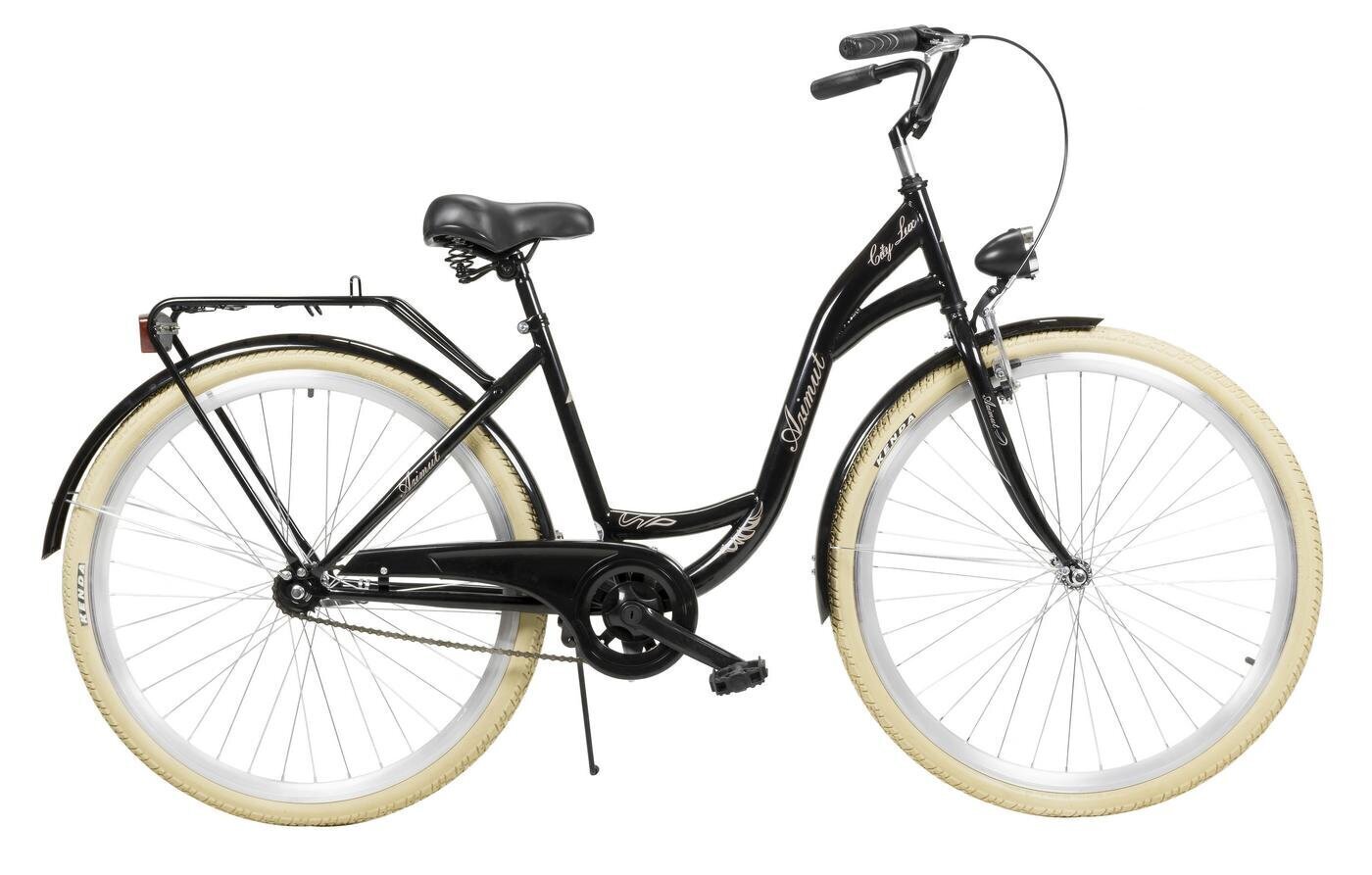 Pilsētas velosipēds AZIMUT City Lux 28" 2021, melns cena un informācija | Velosipēdi | 220.lv
