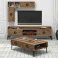Комплект мебели для гостиной Kalune Design 845(V), темно-коричневый