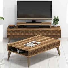 Комплект мебели для гостиной Kalune Design 845(III), темно-коричневый цена и информация | Секции | 220.lv