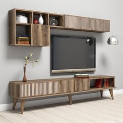 Комплект мебели для гостиной Kalune Design 845(VIII), темно-коричневый цена и информация | Секции | 220.lv