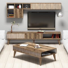 Комплект мебели для гостиной Kalune Design 845(VIII), темно-коричневый цена и информация | Секции | 220.lv
