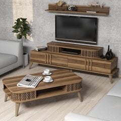 Комплект мебели для гостиной Kalune Design 845(I), темно-коричневый цена и информация | Секции | 220.lv