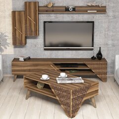Комплект мебели для гостиной Kalune Design 845(II), темно-коричневый цена и информация | Секции | 220.lv