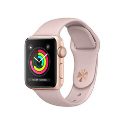 Apple Watch Series 3 (Atjaunināts), 42mm, Gold/Pink cena un informācija | Viedpulksteņi (smartwatch) | 220.lv