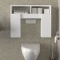 Vannas istabas skapītis Kalune Design 756(I), balts цена и информация | Vannas istabas skapīši | 220.lv
