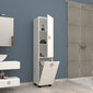 Grīdas vannas istabas skapītis Kalune Design 835, balts cena un informācija | Vannas istabas skapīši | 220.lv