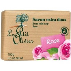 Rozā ziepes Le Petit Olivier, 100 g cena un informācija | Ziepes | 220.lv